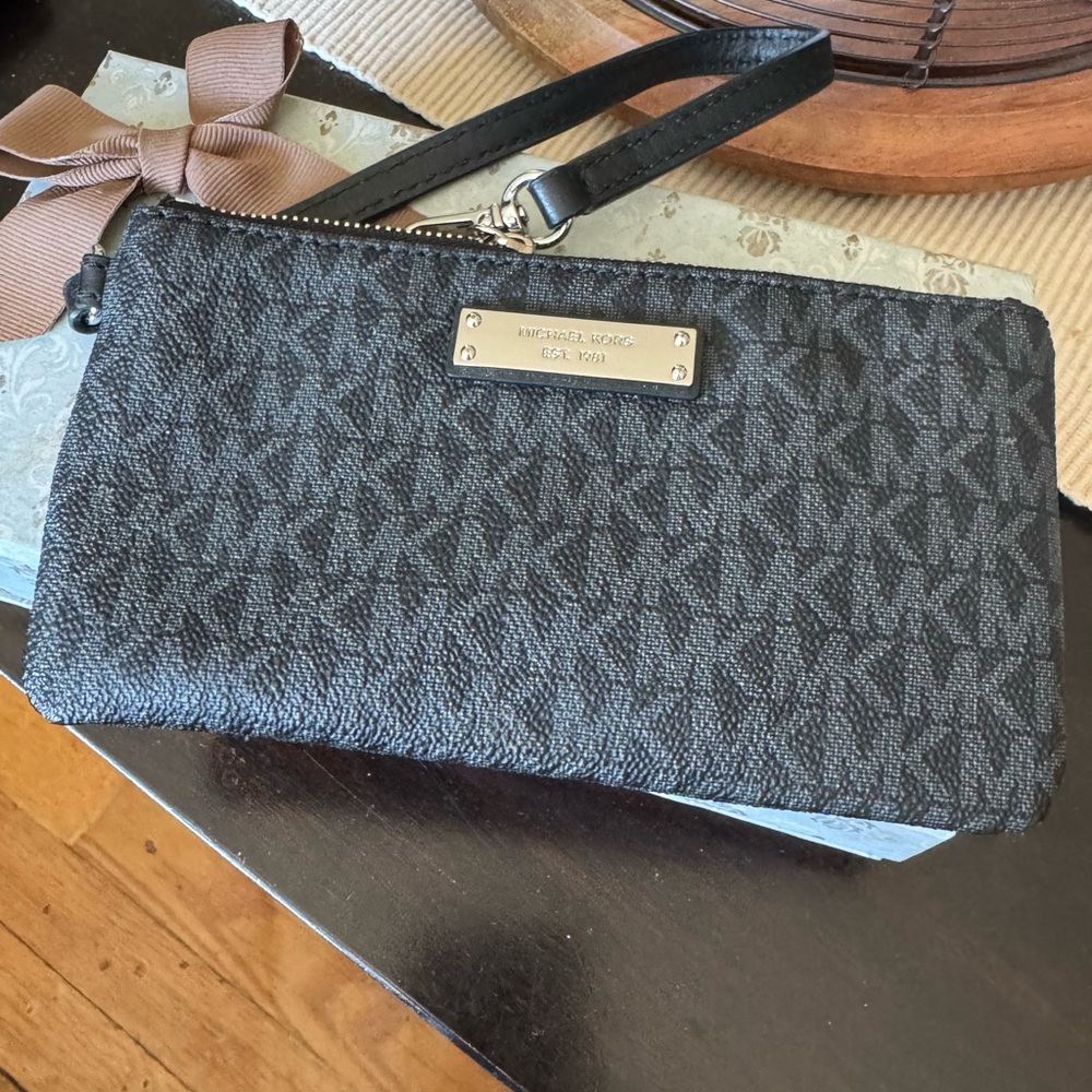 Michael Kors Black Wristlet